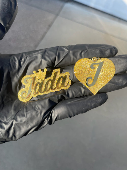 CUSTOM 24K  2D NAME PLATE